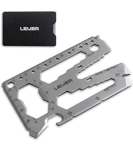 Hillman Stainless Steel - 16 in 1 Credit Card Multitool. Slim